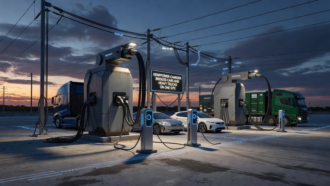 Kempower Charger Bridges Cars and Heavy Trucks on One Site
