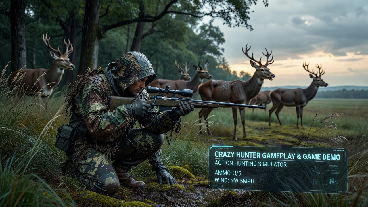 Crazy Hunter Gameplay and Game Demo: A Wild Hunting Simulator Adventure in This Action Hunting Game