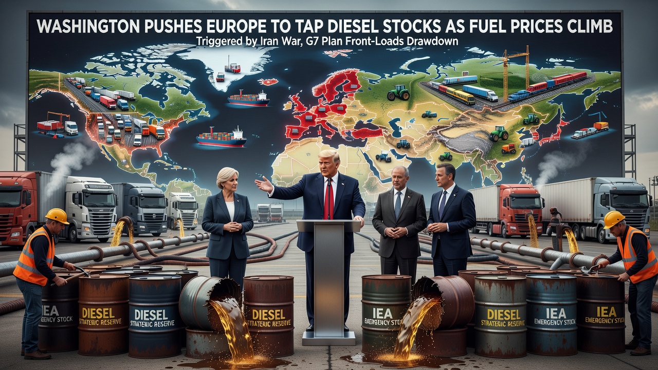Washington Pushes Europe to Tap Diesel Stocks as Fuel Prices Climb