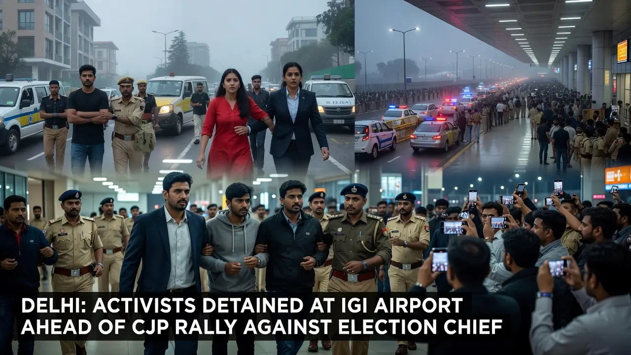Delhi Detains Protest Leaders Ahead of CJP Rally Against Election Chief