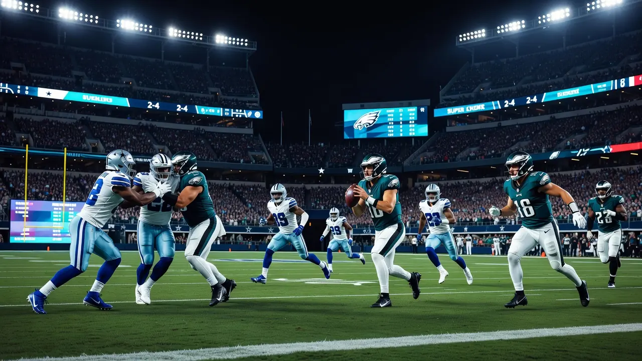 Cowboys and Eagles Clash Pits Two Flawed Contenders Against Each Other