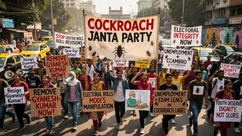 Youth Protesters Challenge India's Election Commission Over Voter Rolls