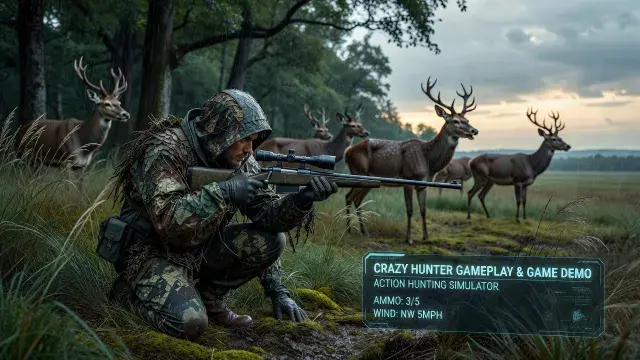 Crazy Hunter Gameplay and Game Demo: A Wild Hunting Simulator Adventure in This Action Hunting Game